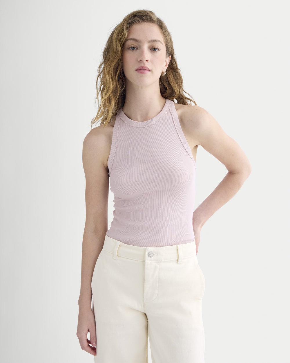 Luxe Rib Racerback Tank | Burnished Lilac