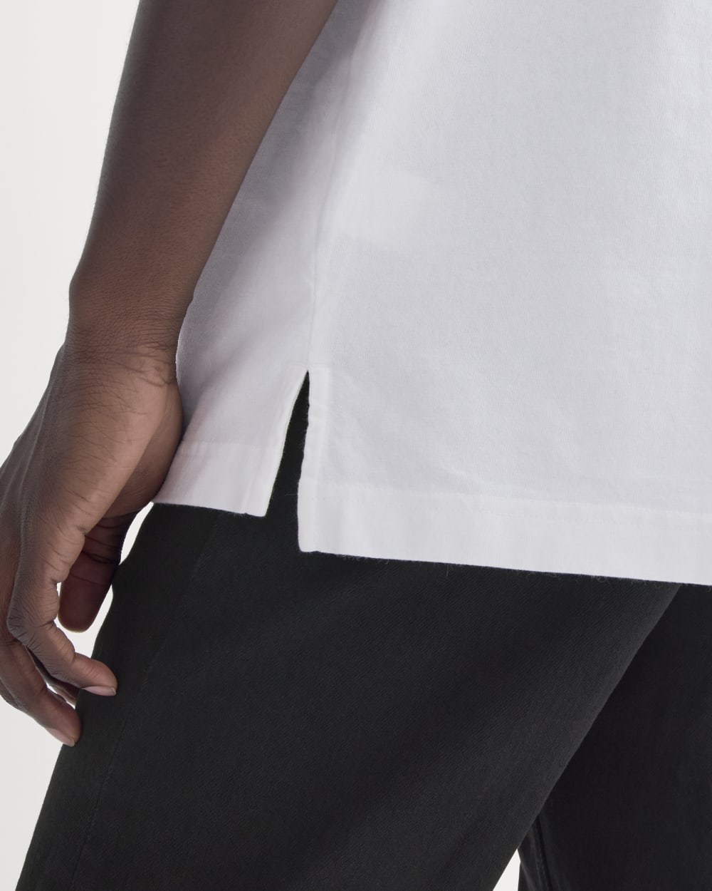 Oversized Midweight Tee | White