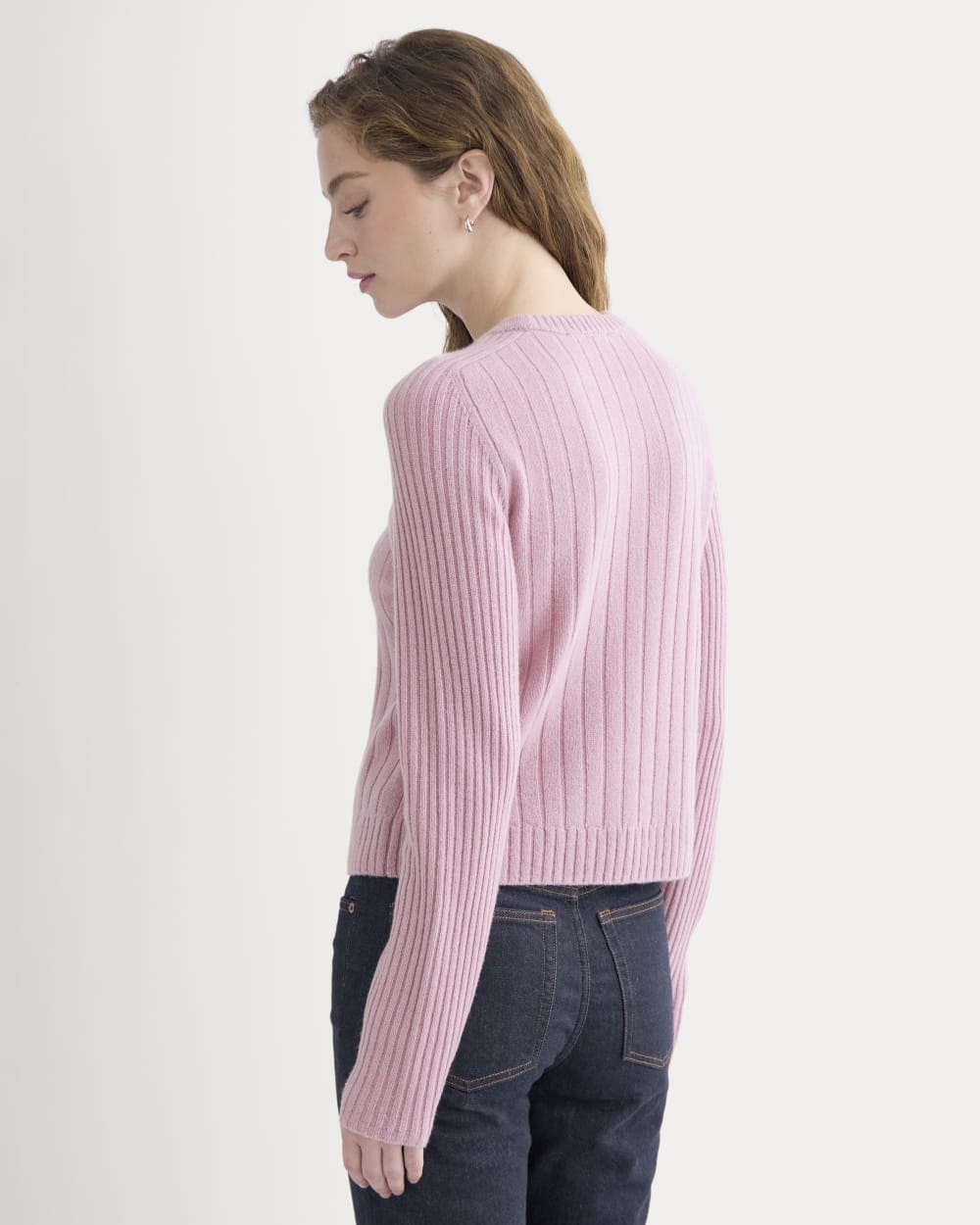 Mix Ribbed Crew in Cashmere | Lilac Crush