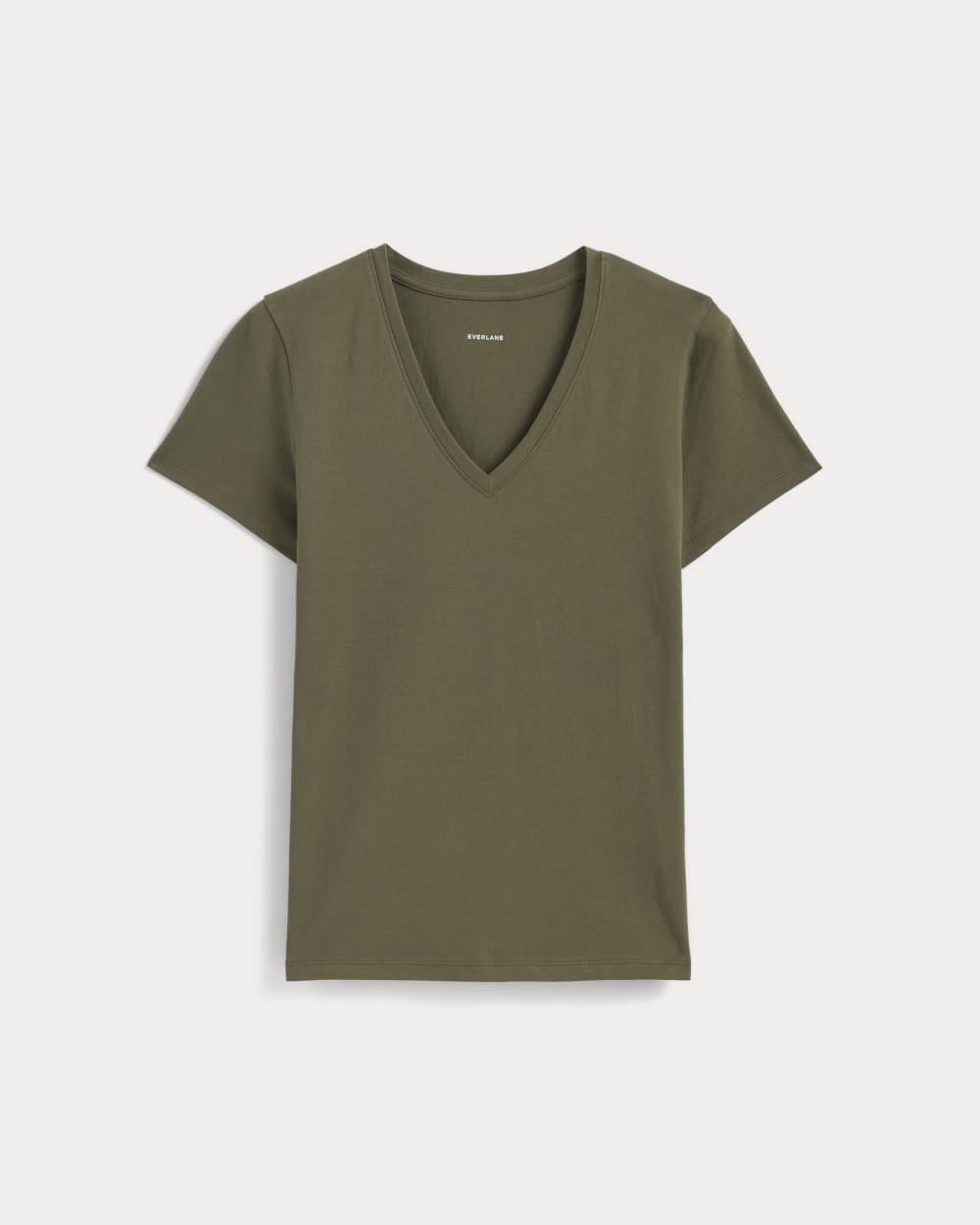 The Slim V-Neck Tee in Essential Cotton | Kalamata