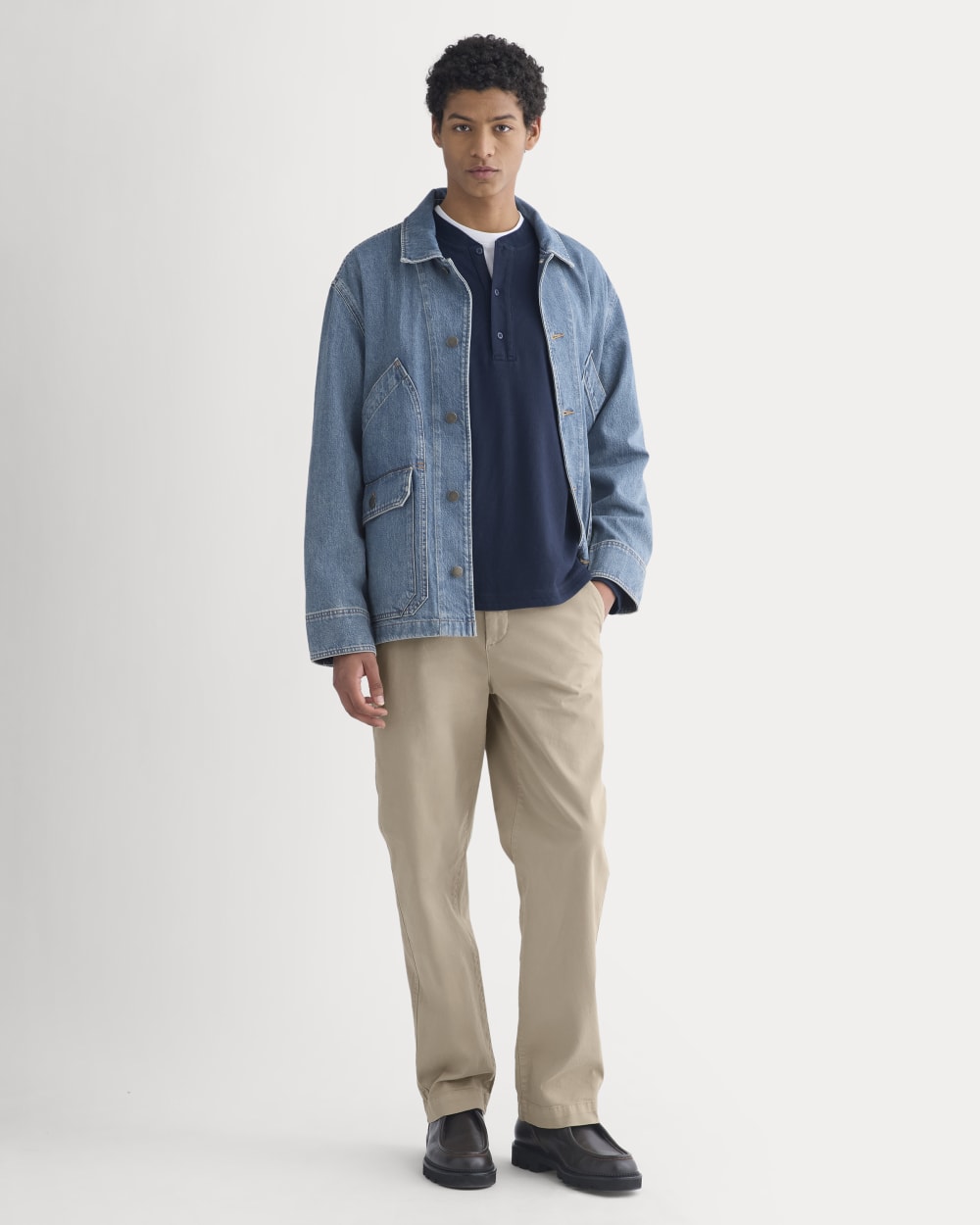 Relaxed Denim Barn Jacket | Robbins Indigo