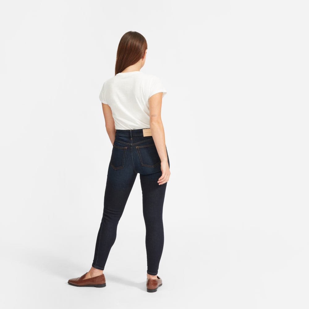 The Curvy Authentic Stretch High-Rise Skinny Jean | Dark Blue Wash | 28.5" Inseam