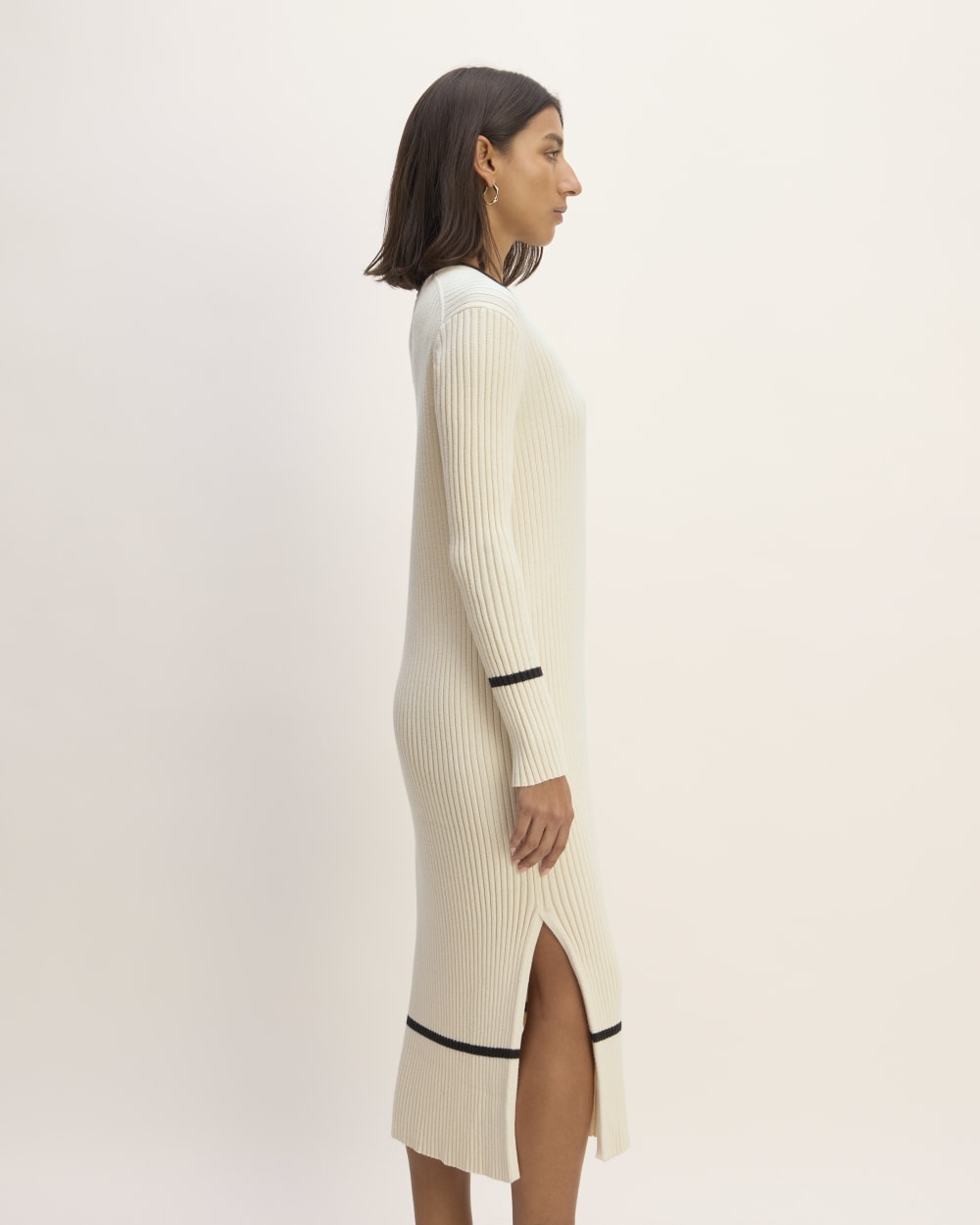 The Cotton Wide Rib Midi Dress | Canvas