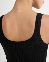The Light Ribbed Cami in Ultrasoft Merino | Black