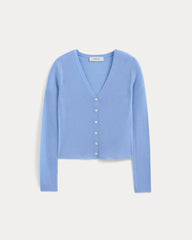 The Cardigan in Ultrasoft Merino | Open Air Blue