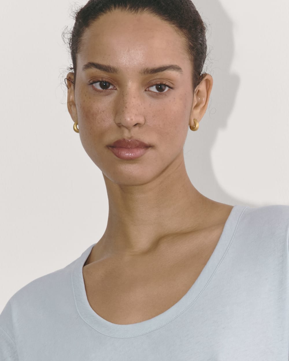 The Air Scoop-Neck Tee | Blue Slate