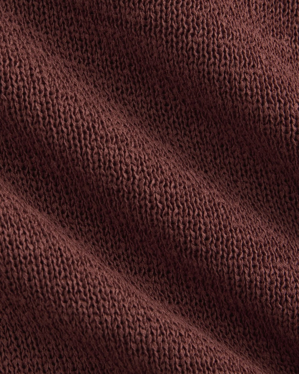 Wide-Neck Crew Sweater in Tape Yarn | Henna Red