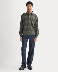 Vintage Rugby Pullover | Overdye Olive Night
