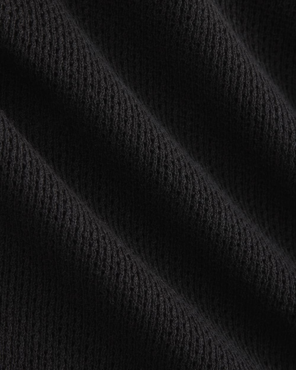 Textured Knit Tank | Black