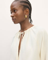 The Gathered Shirt in Butterlite | Bone