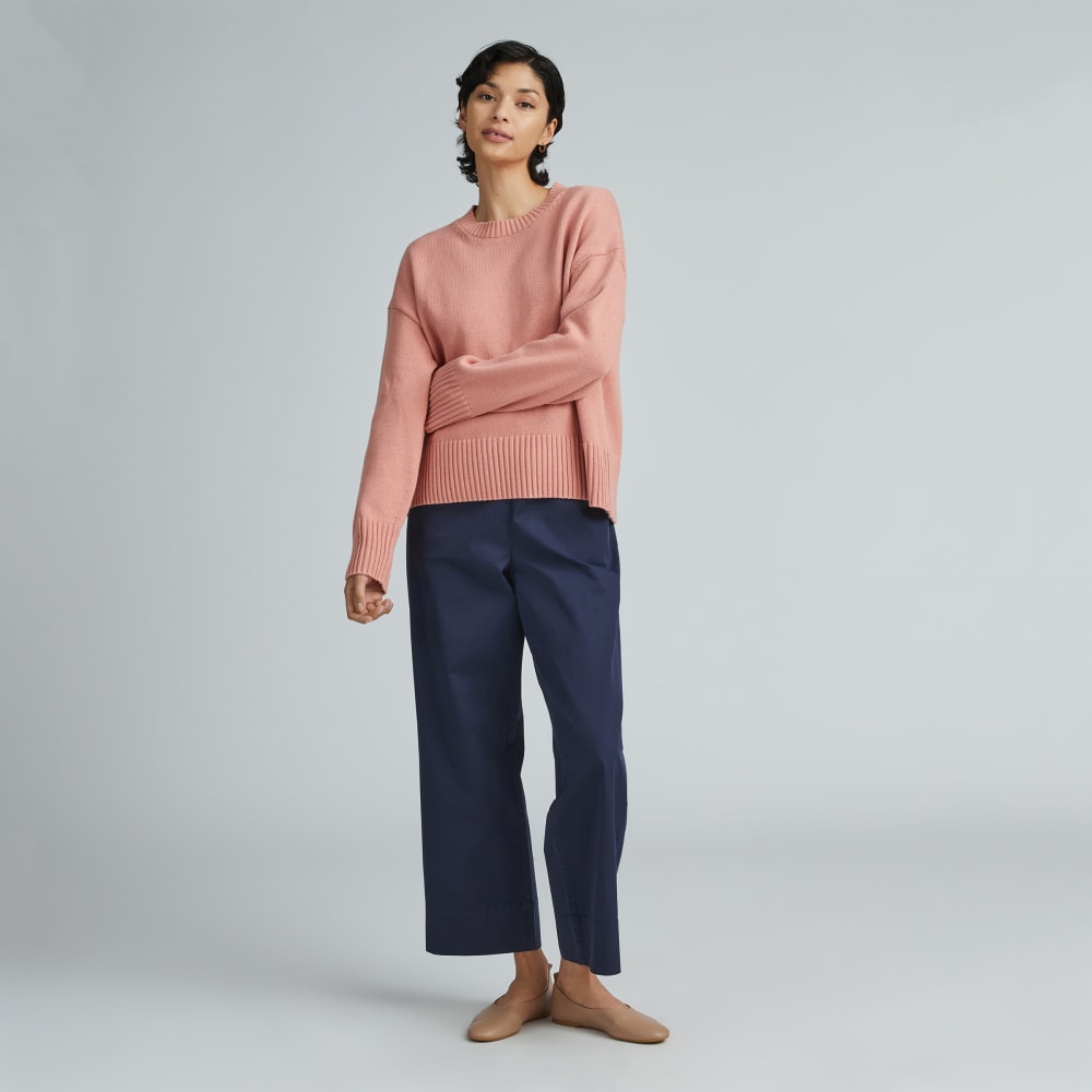 The Boxy Sweater in Everyday Cotton | Rose Violet