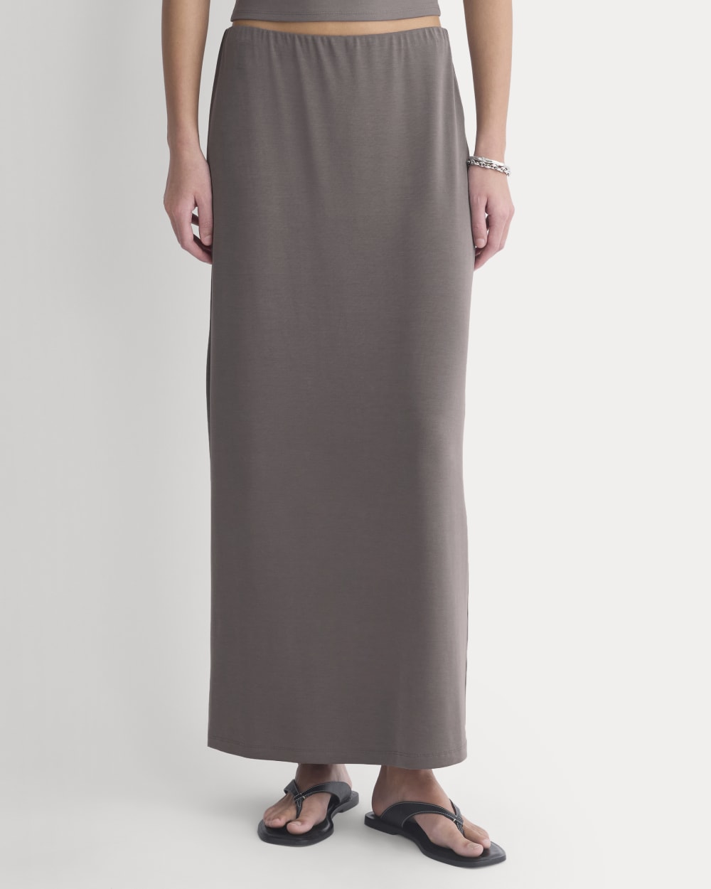Maxi Skirt in Butterknit | Charcoal Grey