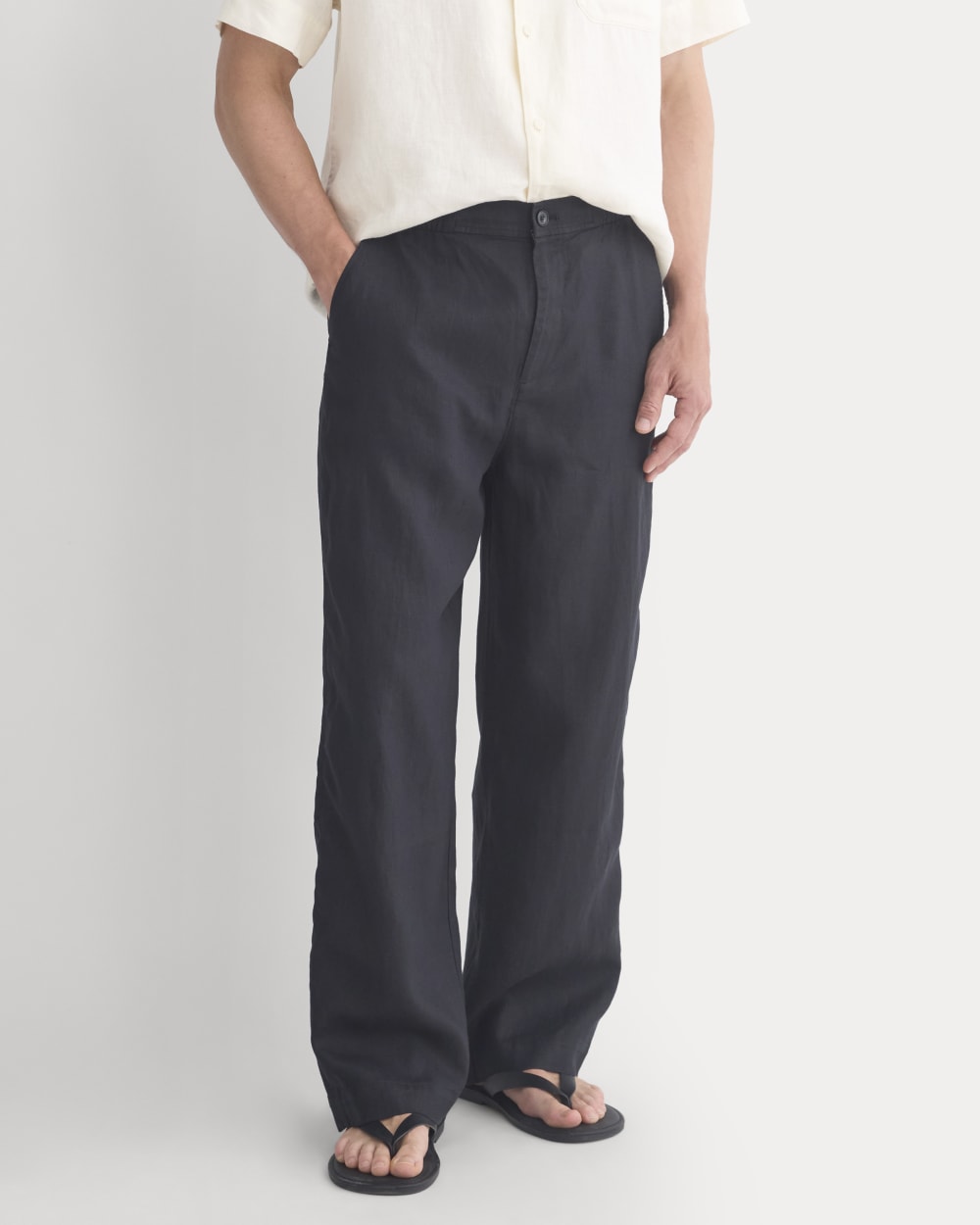 Linen Easy Pant 2.0 | Black