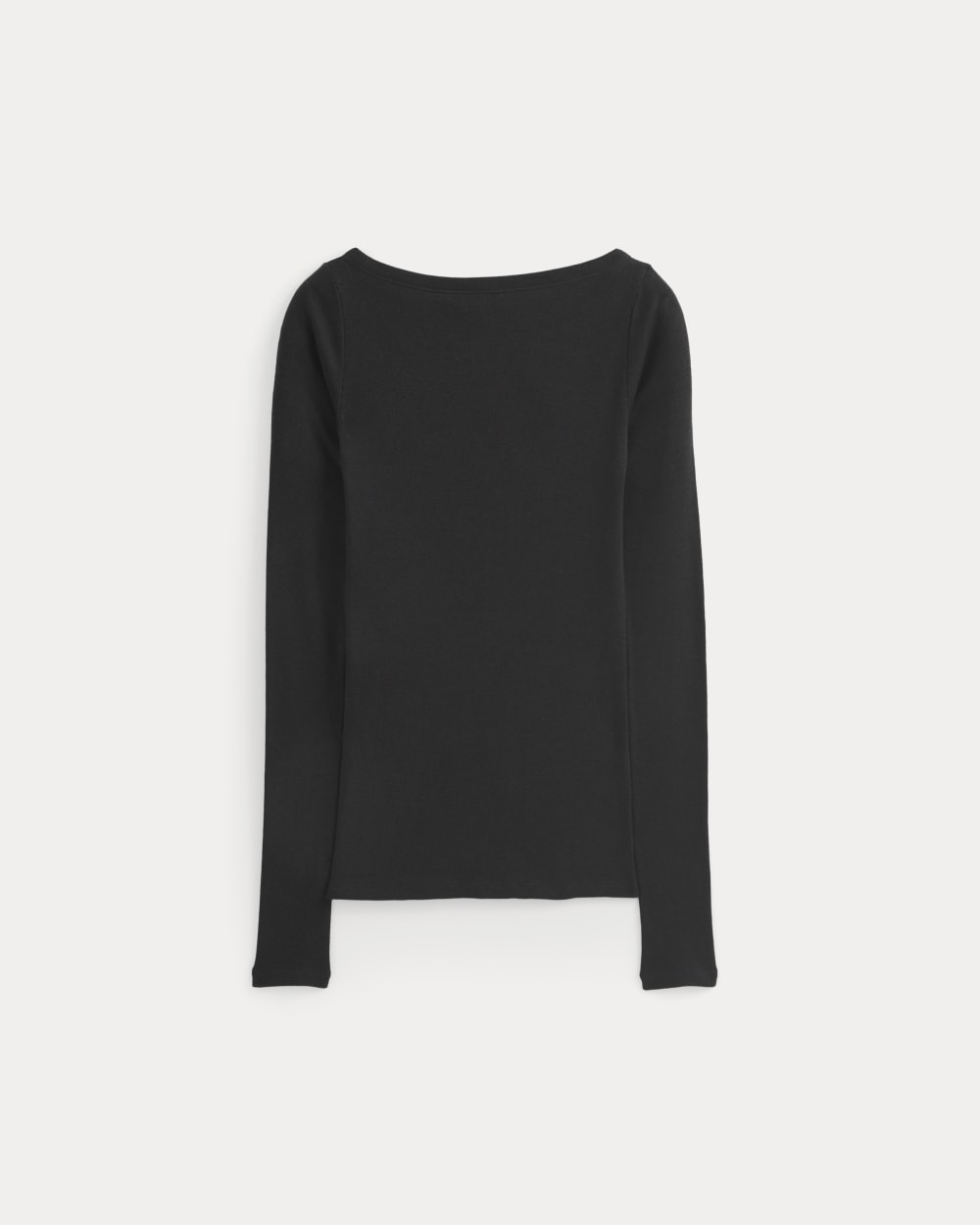 Tissue Boatneck Top | Black