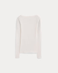 Tissue Boatneck Top | Bone