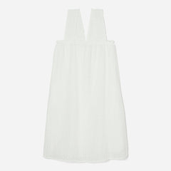 The Eyelet Smock Dress | White
