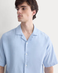 Cropped Resort Shirt | Light Blue