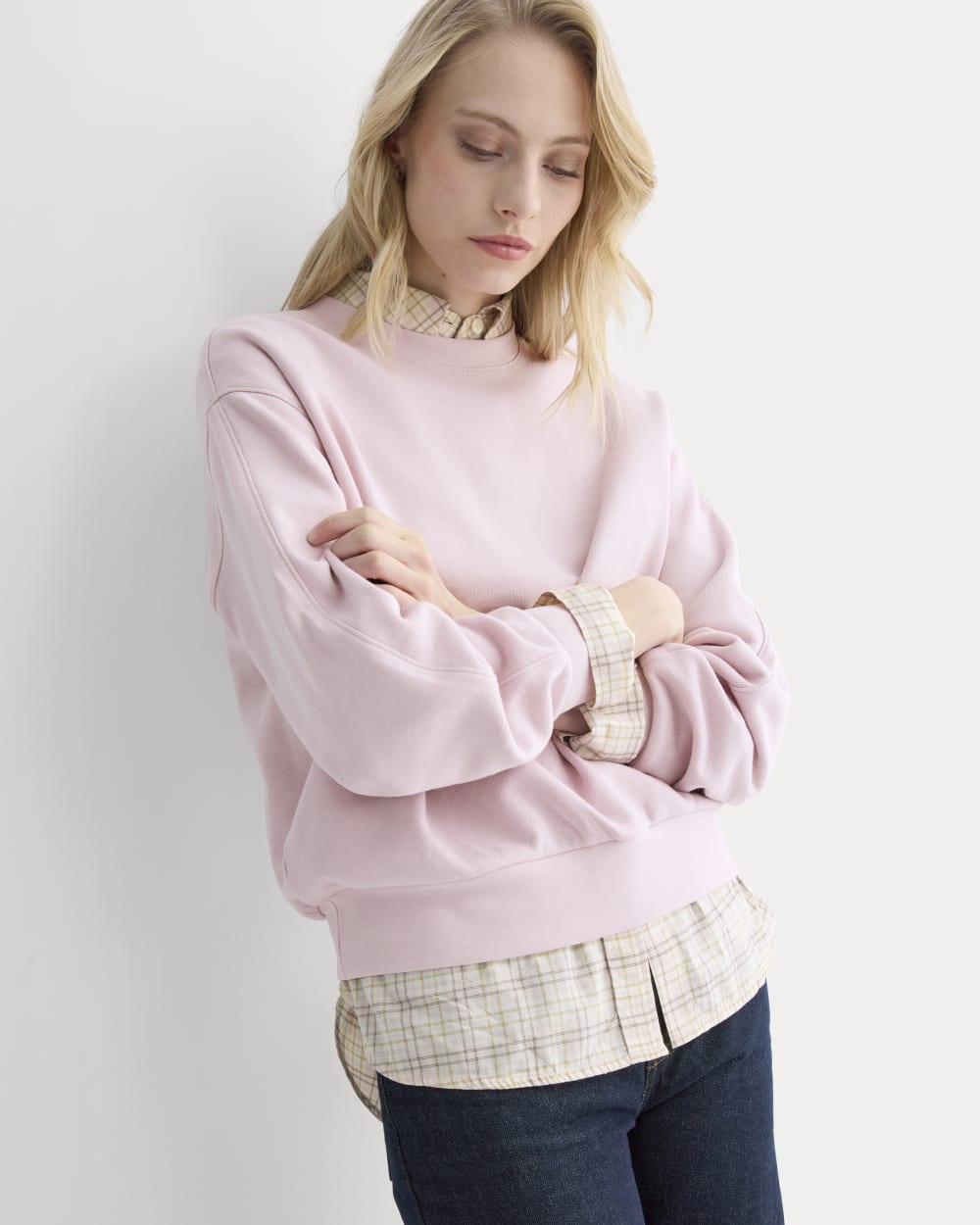 Lightweight Terry Blouson Crew | Burnished Lilac