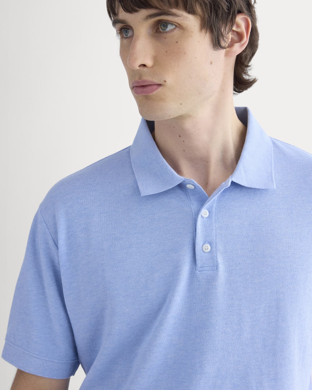 Classic Piqué Polo | Heathered Open Air