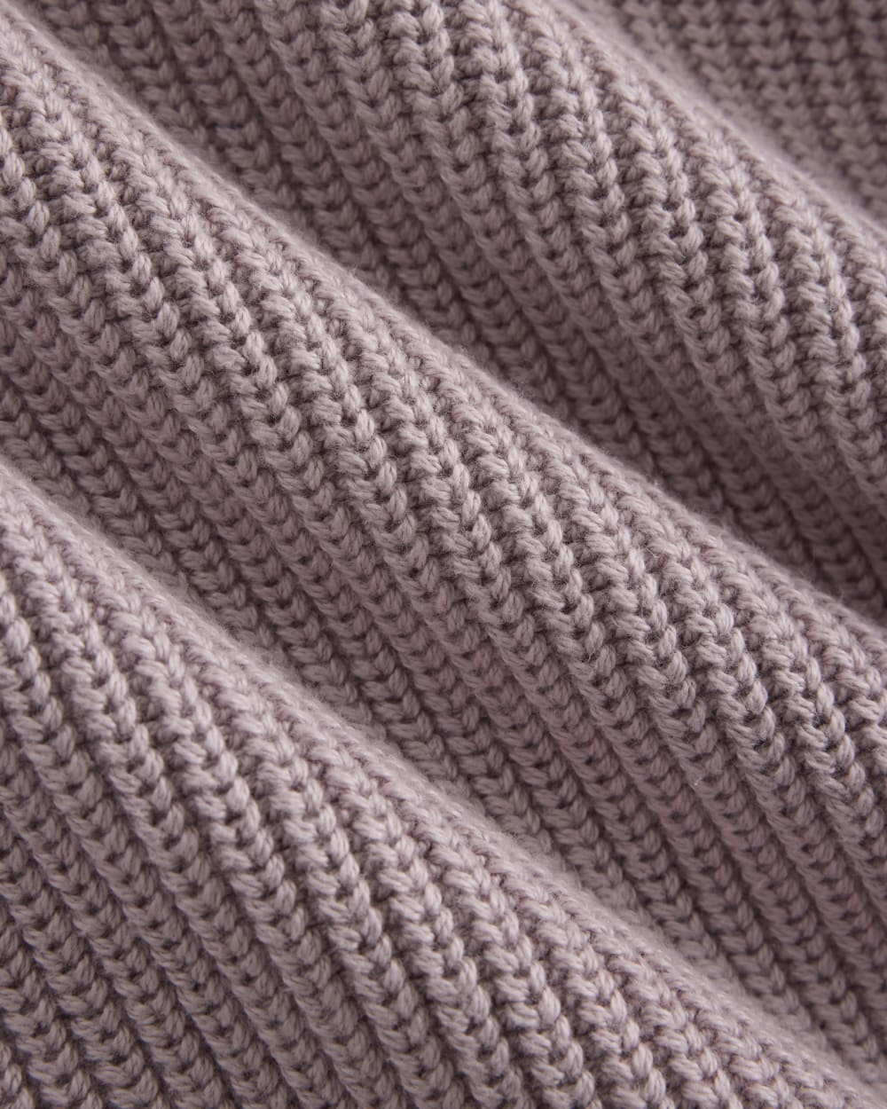 Cropped Ribbed Crew in Everyday Cotton | Burnished Lilac