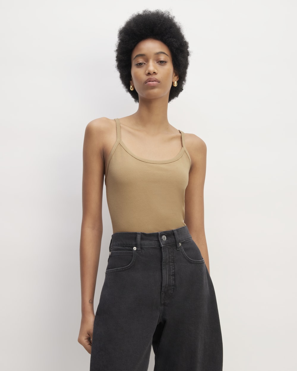 The Supima® Form Spaghetti Strap Cami | Tiger's Eye