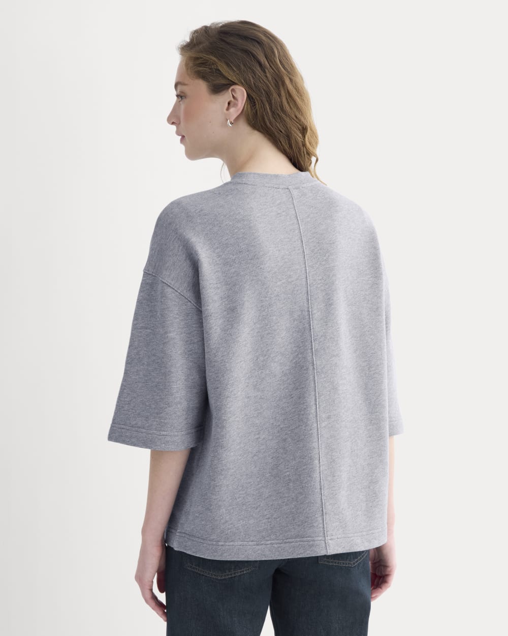 Lightweight Terry Oversized Tee | Vintage Heather Grey