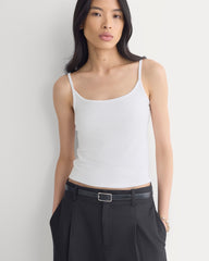 Scoopneck Cami | White