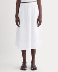 The Gauze Tiered Skirt | White