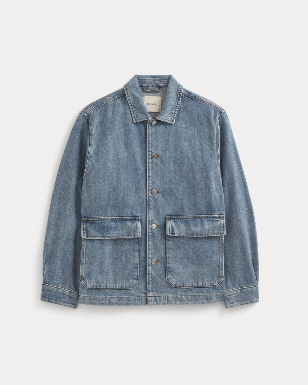 Denim Shacket | Vintage Mid Indigo