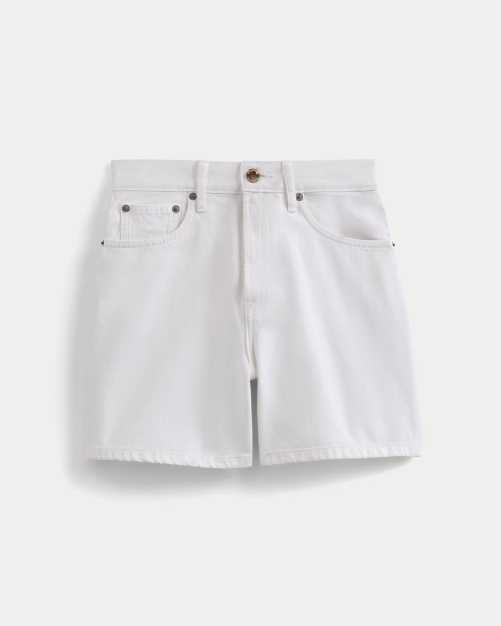 Way-High® A-Line Denim Short | Bright White