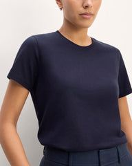 The Slim Crew in Essential Cotton | Navy