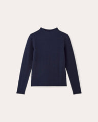 The Form Funnel-Neck Tee | Navy