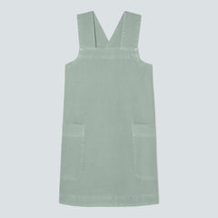 The Cross-Back Apron Mini Dress | Sea Glass