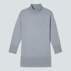 The Cozy Stretch Turtleneck Dress | Smoke