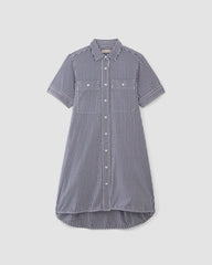 The Daytripper Dress | Dark Navy / White