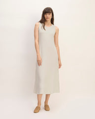 The Rib-Knit A-Line Tank Dress | Bone