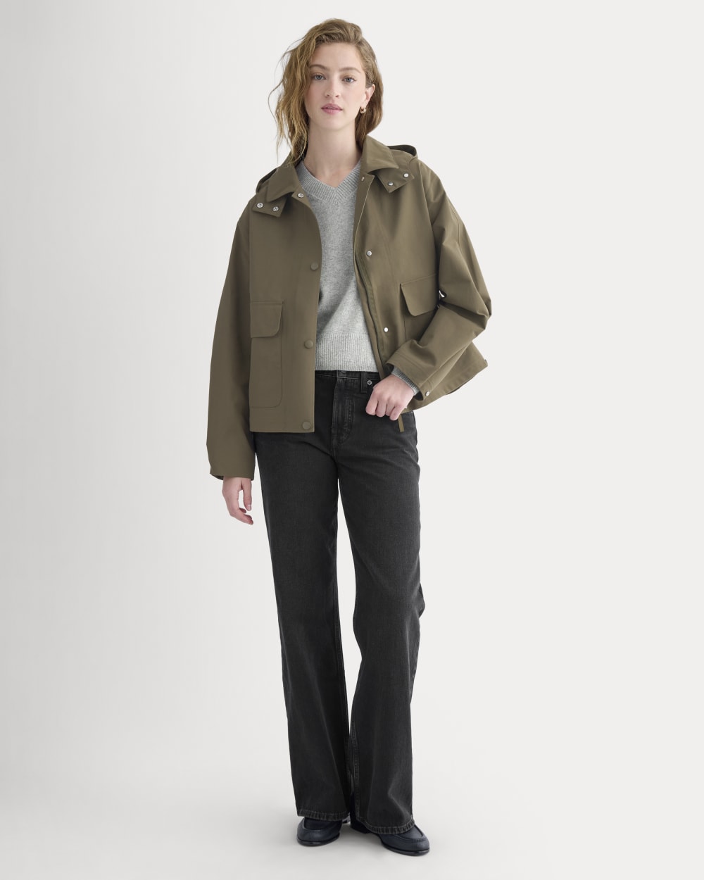 Re:Cycled Nylon Barrel Jacket | Beech