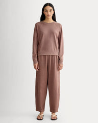 The Off-Duty Long-Sleeve Tee | Brown Garment Dye