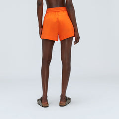 The Seersucker Boxer Short | Bright Orange