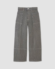 The Way-High® Gardener Cropped Jean | Hickory Stripe