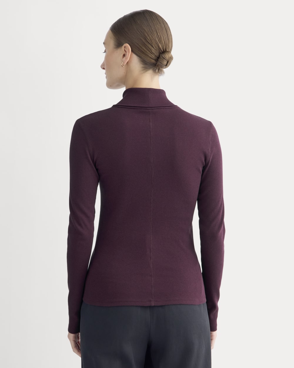 The Luxe Rib Turtleneck | Heathered Port Royale