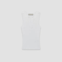 The Ribbed Cutaway Tank | White
