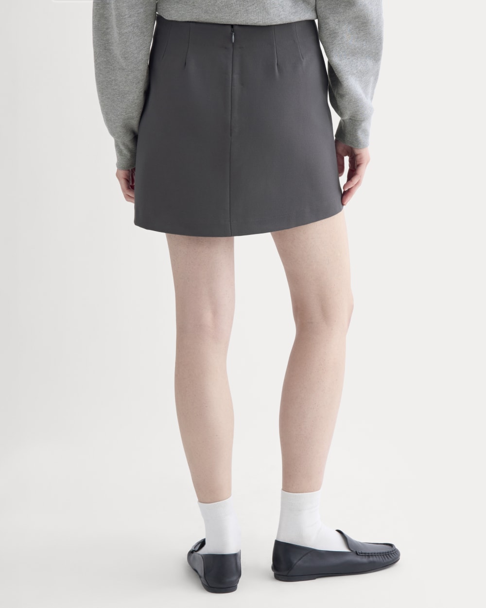 Ponte Mini Skirt | Graphite