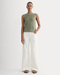 The Organic Cotton Open-Stitch Tank | Sagebrush