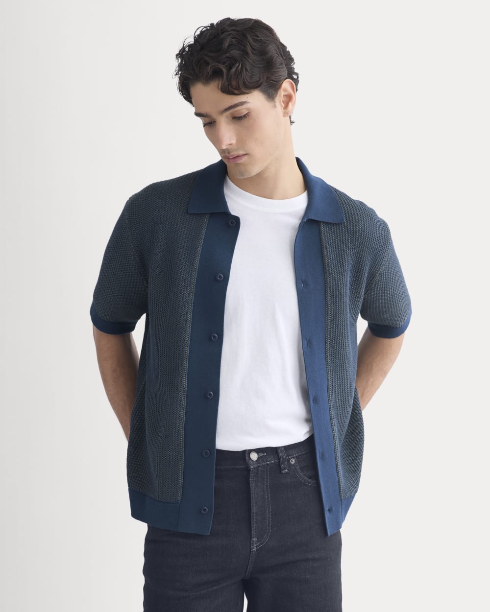 Button-Down Resort Polo | Midnight Navy/Kalamata