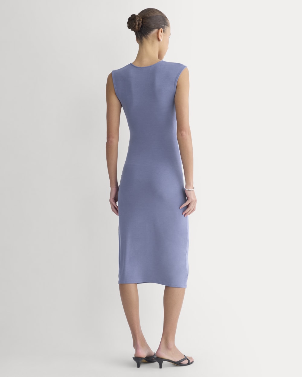 Knit Asymmetrical Midi Dress | Blue Dusk