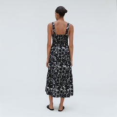 The Smock Dress | Black / Canvas Floral
