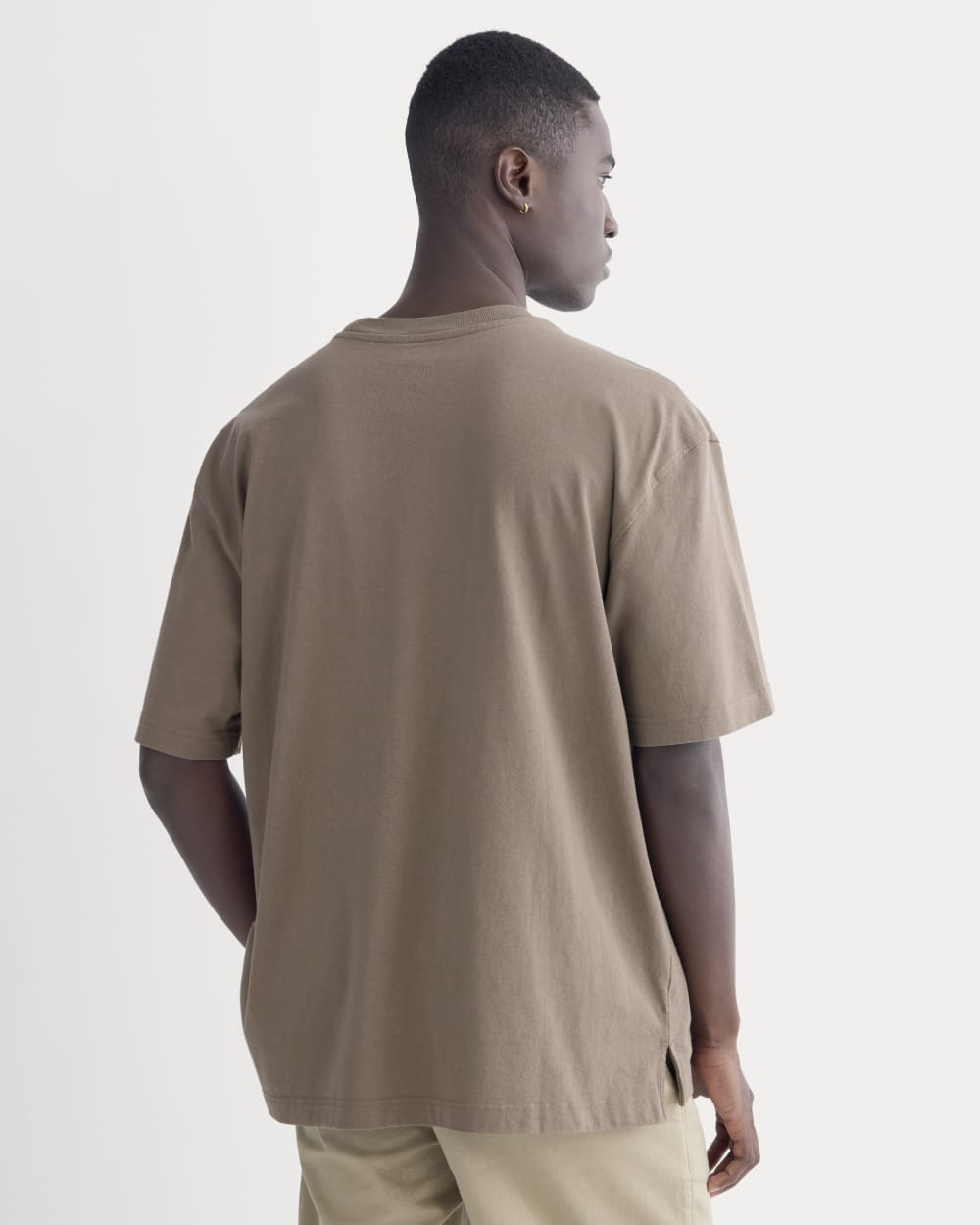 Oversized Midweight Tee | Deep Taupe