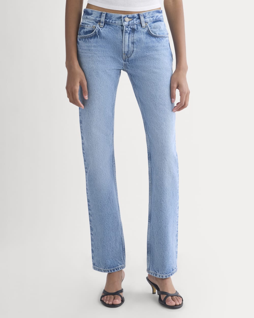 Everlane x Elena Bonvicini Highland Low-Rise Cigarette Jean | Crystal Cove Indigo