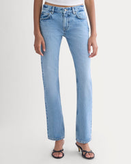 Everlane x Elena Bonvicini Highland Low-Rise Cigarette Jean | Crystal Cove Indigo